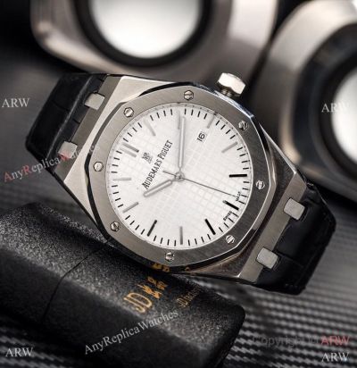 Swiss Quality Audemars Piguet Royal Oak Citizen 8215 Watch White Dial 40mm-Best Fake Audemars Piguet Watch